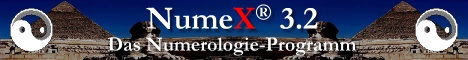 03+Esoterik+Astrologie+Tarot
Numerologie-Programm NumeX�
Programm zur kabbalistischen Berechnung der Grundveranlagung und Wesenspr�gung von Personen, Partnern, Begriffen, Ereignissen und Unternehmen basierend auf der klassischen Numerologie nach Reichstein.
